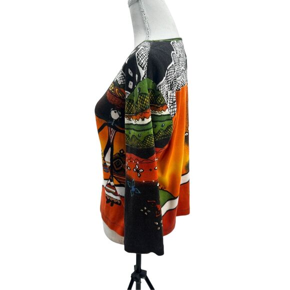 Chico’s cotton embroidering top details - Picture 6 of 11